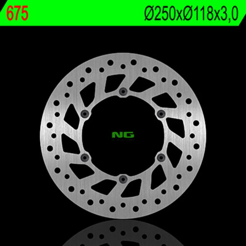 Ventiel met sensor Disco de freno NG 675 Ø250 x Ø118 x 3