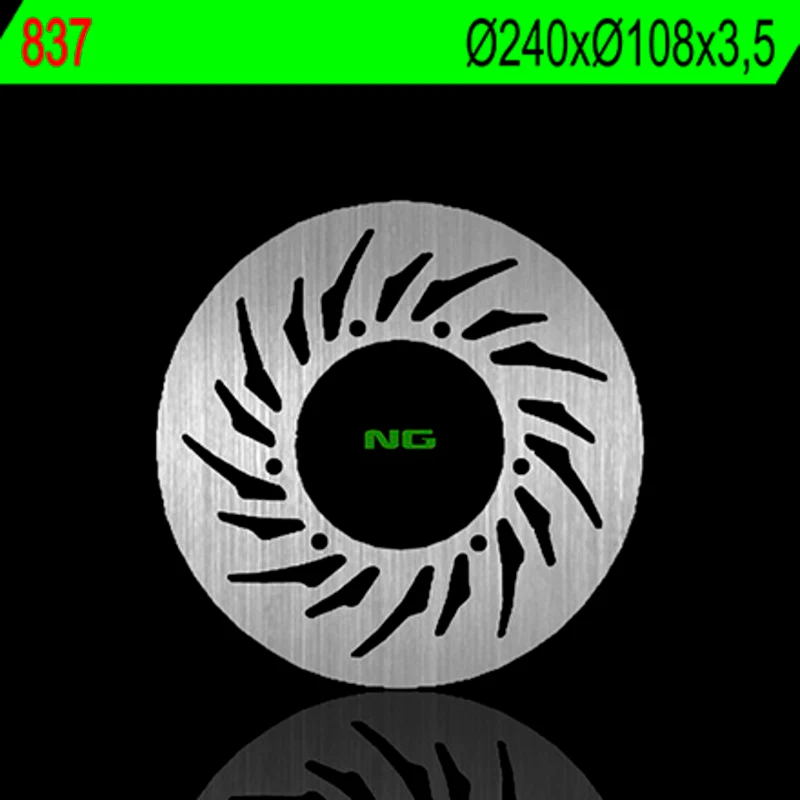 Wielmoeren set Disco de freno NG 837 Ø240 x Ø108 x 3.5