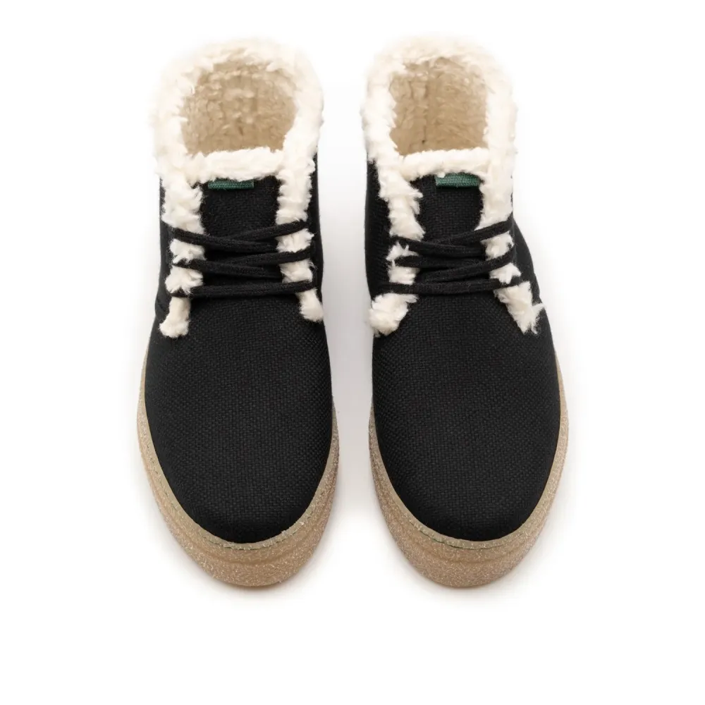Startkabel Vegan winter bootie ravenzwart VAN005 36