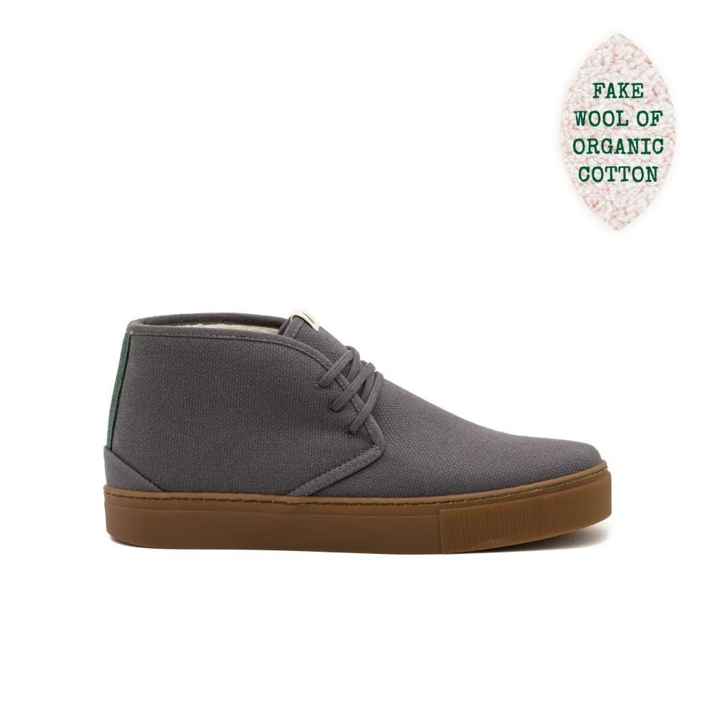 Vegan winter bootie grijs PYT012 36