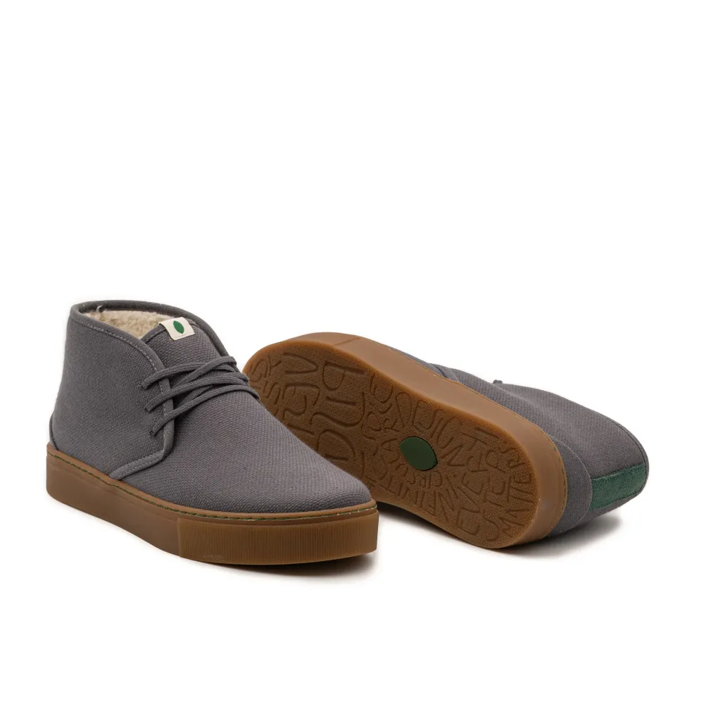 Vegan winter bootie grijs PYT012 36