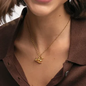 Winter Teckel Goud Charm