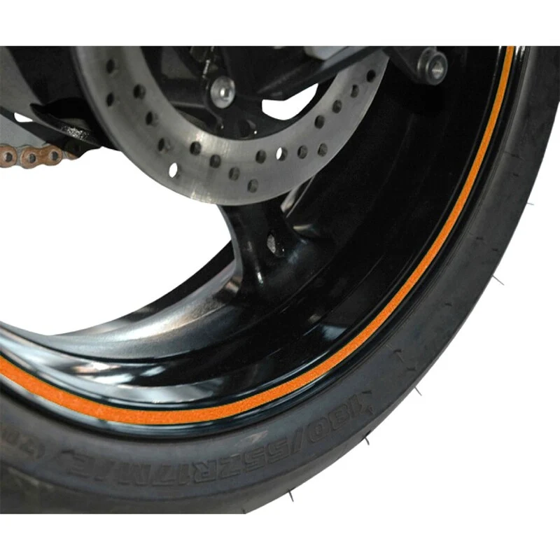 Rubber silentblok Cinta auto-adhesiva perfil de llanta. Naranja Fluor