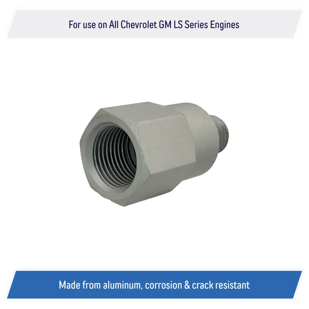 Coolant Water Temperature Sensor Adapter All Chevy GM, LS Engine Swap M12-1.5 to 3/8" NPT