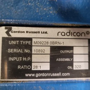 28:1 Ratio Gear Reducer M09228.0BRN-1