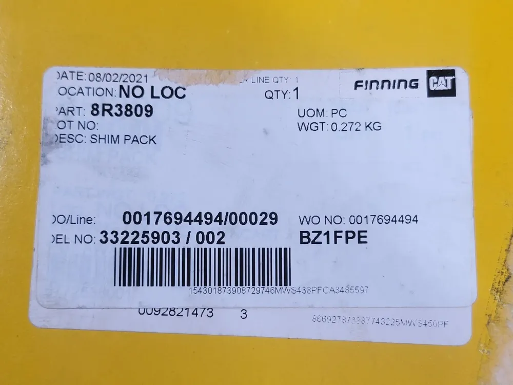 1.55 mm Thick Shim 8R-3809