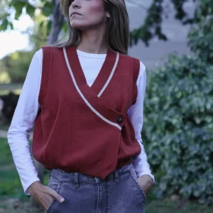 Chaleco Galilea Rojo Oscuro | Snelle Levering