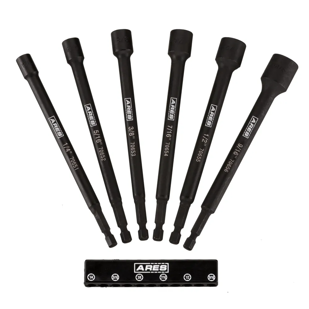 OEM Kwaliteit ARES 70650 - 6-Piece SAE Magnetic Impact Nut Driver Set