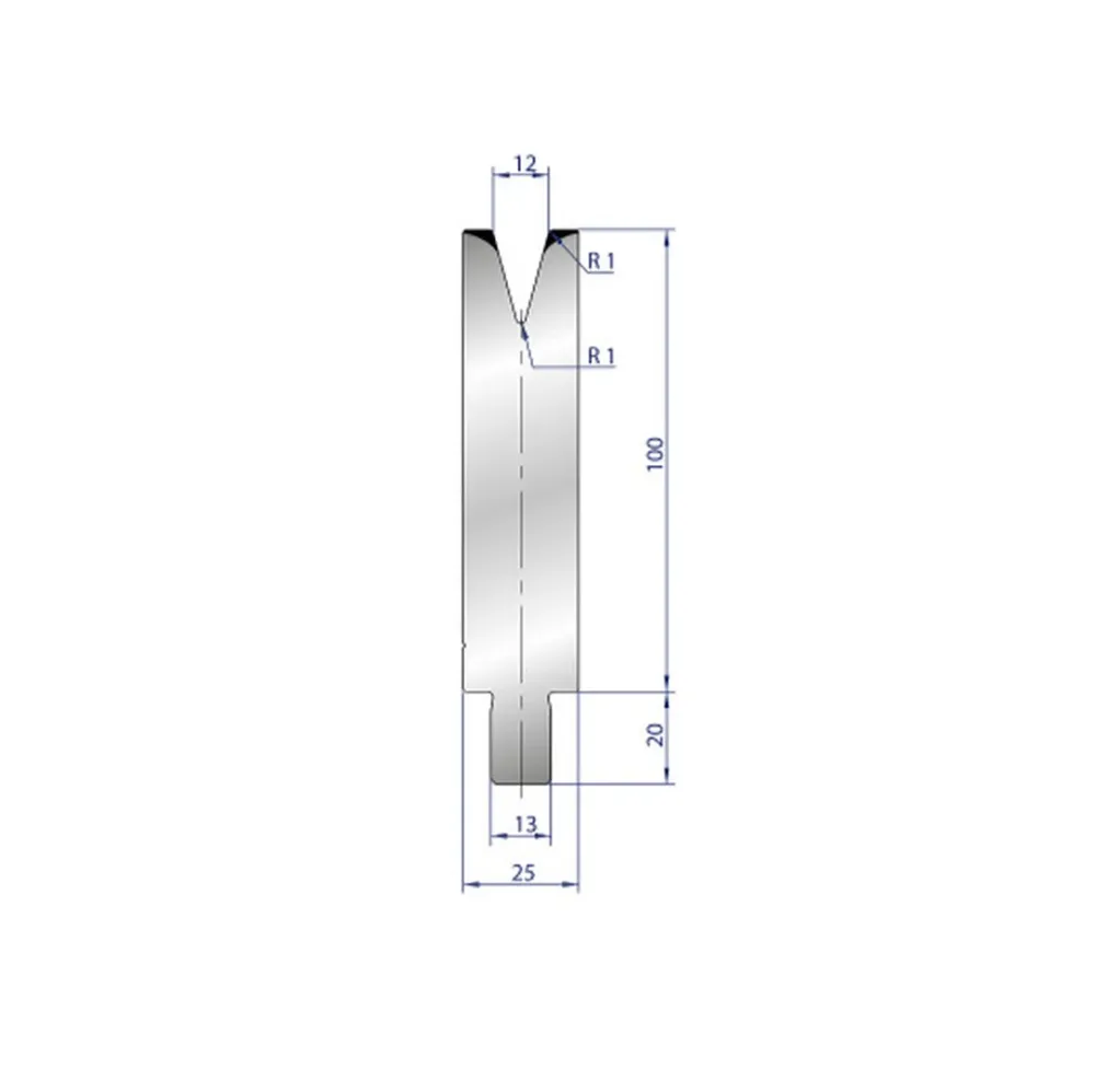 Part No. 3209 @ 40mm 30 Degree Individueel V Die