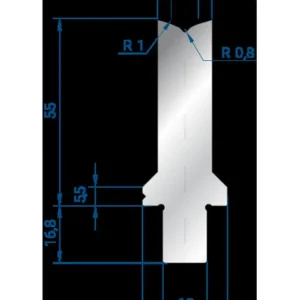 Part No. 3251 @ 100mm 86 Degree Één V Die